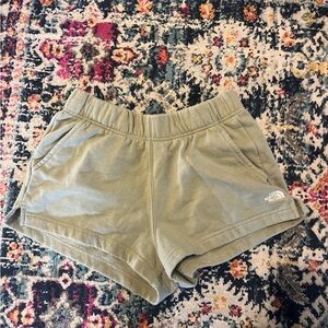 Women’s green north face shorts size medium